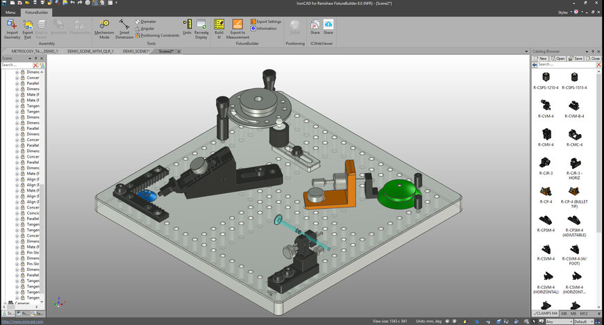 Renishaw lance une nouvelle version de FixtureBuilder, un logiciel de modélisation en 3D